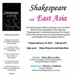 George Washington University Book Launch: Alexa Alice Joubin’s Shakespeare and East Asia