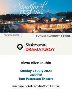 Stratford Festival: Shakespeare Dramaturgy and Gender