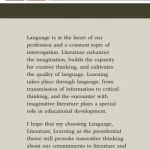 Modern Language Association Presidential Forum