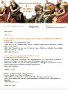“Uncomfortable Bedfellows: Shakespeare and Global Studies,” Congrès de la Société Française Shakespeare Shakespeare et le dialogue des disciplines